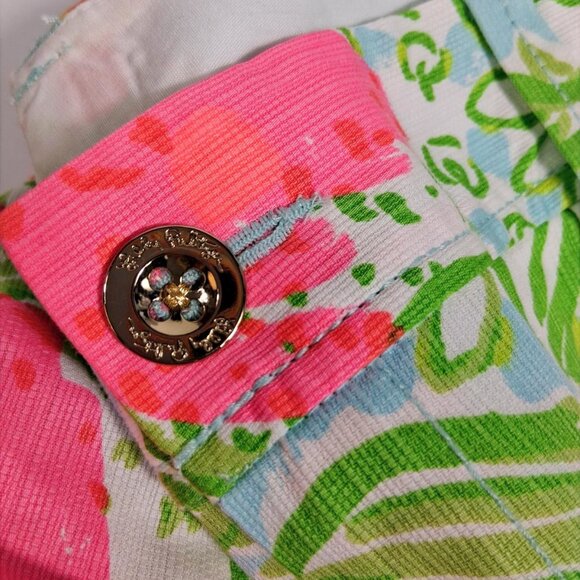 Lilly Pulitzer Callahan shorts sz 16 Tidal Wave Pans Garden NWT - Picture 12 of 12